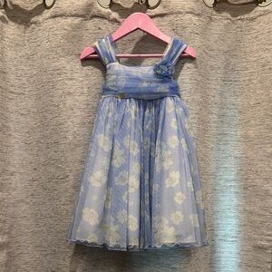 🚨2/$10🚨Bonnie Jean Blue and White Floral Dress